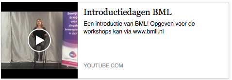 BML introductiedagen | 28 augustus en 1 oktober 