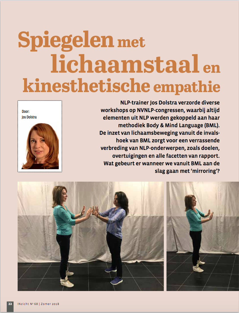 BML artikel in NVNLP editie INZICHT 